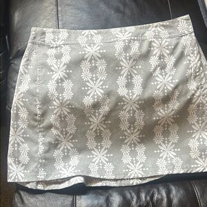 Rip skirt . Gray Floral Women's Skirt Medium